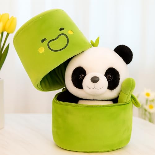 Image of SARO Cow Tremp Plush Soft Toy - Cute Kids Animal Penguin Black, Persian Cat, 57cm Teddy, Mother Doll, Cute Sitting Doll Moon & Star Cushion Set | Home Decor Gift for Boys & Girls (Green Panda)