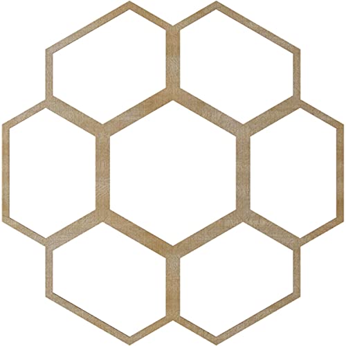 Image of Ekena Millwork 38 inchOD x 13 3 /8 inchID x 3 /8 inchT Florin Wood Fretwork Pierced Ceiling Medallion, Birch