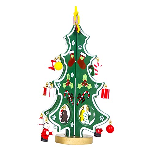 Ciieeo 3 Pecas Árvore De Natal Clássica Tampo De Mesa Decorações De Bolo Decorações De Mesa De Escri