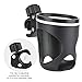 FLEXMAN Bike Cup Holder, Cycles Bike Water Bottle Holder, Adjustable Clip Suits 2 to 4.5cm Diameter Pipes, 360° Rotatable Bicycle Water Bottle Cage for Road Bicycles, Mountain Bicycles, Motorcycle