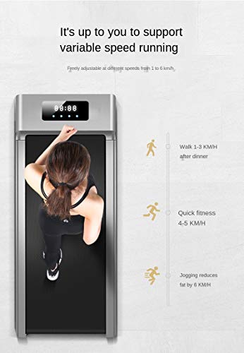 Image of Treadmills,Flat Treadmill Household Small Mute Full-Function Electric Walking Machine Mini Indoor Fitness Equipment for Home, Office