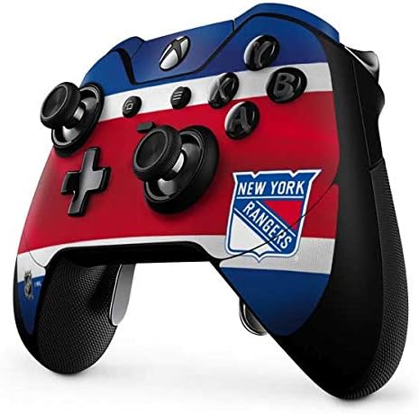Skinit Decal Gaming Skin Compatible with Xbox One Elite Controller - Officially Licensed NHL New York Rangers Jersey Design