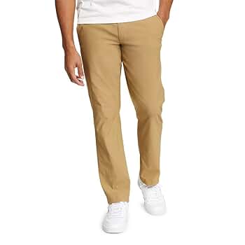 Eddie Bauer Men's Takeoff Chino Pants, Saddle, 32W x 30L at