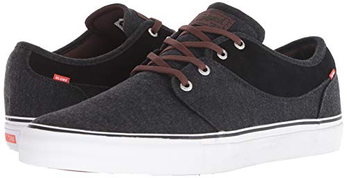Image of Globe Men's Mahalo Skate Shoe, Black Canvas /Chestnut, 7 Medium US