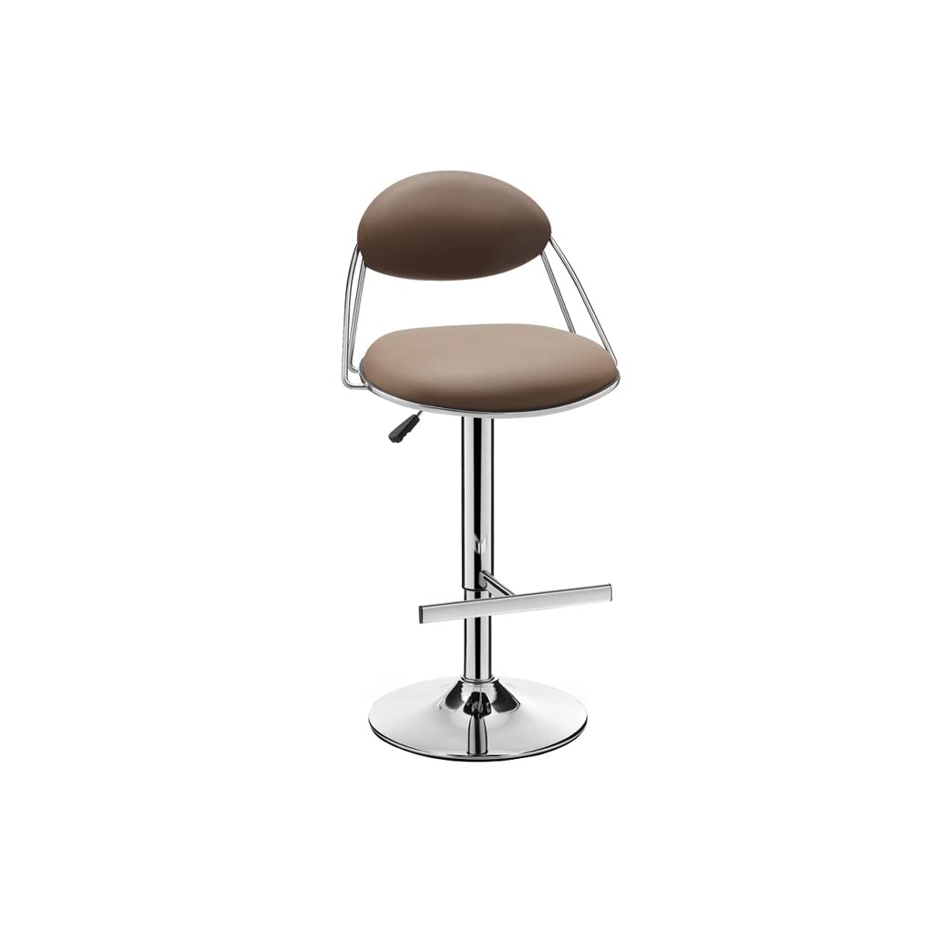 Chaise de bureau réglable marron dotée d'un fauteuil de dossier pivotant et minimaliste