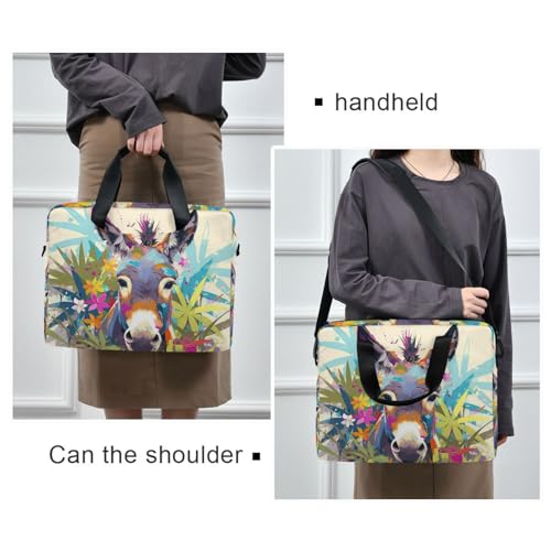 Bolso para laptop con cremallera y correa 15.6 pulg miniatura 2