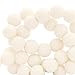 Produktbild Sadingo Acrylperlen 6mm rund, Perlen zum auffädeln, Kunststoffperlen matt mit Reihloch, Perlen Matt Cremeweiß, 100 Stück