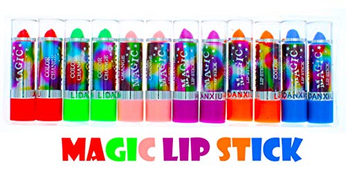 Dozen Magic Mood Lipstick Mood Changing & Scented With Aloe Vera Good For 24 Hours! Waterproof & Kissproof! (Magic)