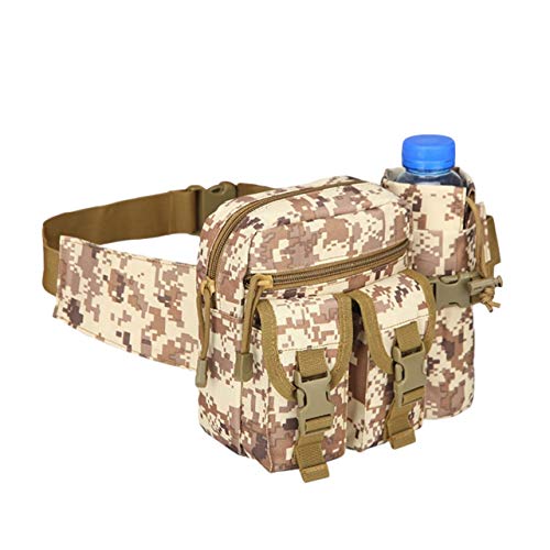 FuliLie 水筒ポーチ ウエストポーチ 多機能 ウェストバッグ サバゲー キャンプ 釣り タクティカルポーチ