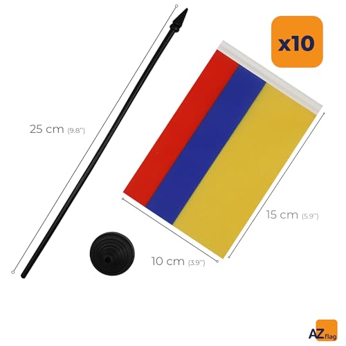 Drapeau de table Colombie pour pavoiser vos salles de conférence et réceptions