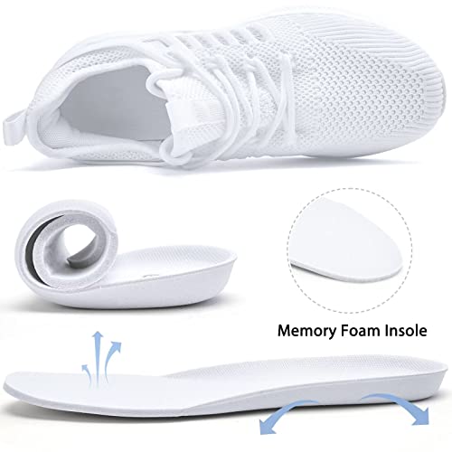 Womens Athletic Walking Shoes - Running Tennis Shoes Jogging Workout Lightweight Breathable Slip on Sneakers for Indoor Outdoor Gym Travel Work3