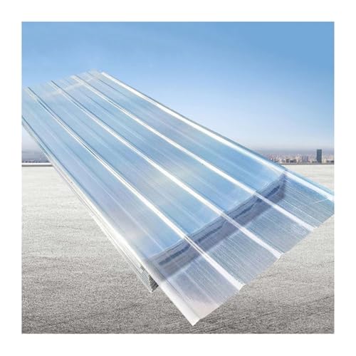 Chapa Ondulada para Garaje, Placa de Iluminación Natural, 2.0 mm Hojas de Techo Corrugado, Planchas Transparentes Tejados, Alta Resistencia, para Invernaderos(90x50cm(35x20in)-2.0mm)