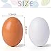SallyFashion Wooden Fake Eggs, 9 Pieces 2 Colors Wooden Egg Wood Eggs for Crafts Home Decor