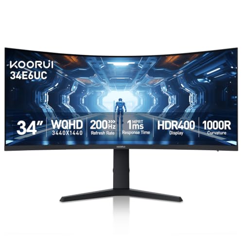 KOORUI 34 Inch 200Hz Ultrawide