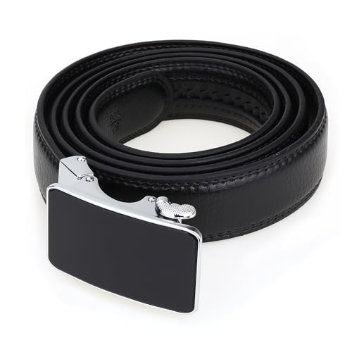 lightstar Women's Soft Slim Fashion Ratchet Belt, 1 1/4 inches Flexible Faux Leather for Jeans and Dresses, Adjustable Size 29in-45in