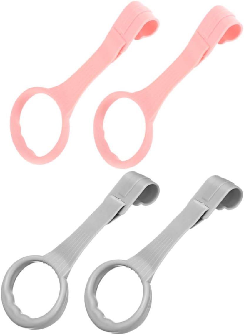 Kisangel 4pcs Safety Pull Rings for Crib Portable Standing Assistant for Walking Practice Arm Strength Training for Boy Girl Supports Healthy Development
