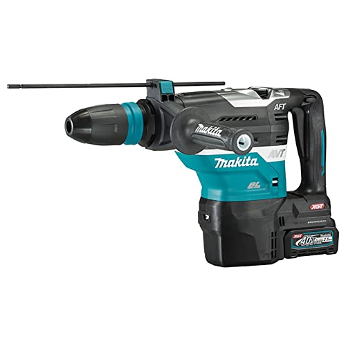 Makita HR005GD202 40V Max Li-ion XGT Brushless SDS-Max Rotary Demolition Hammer Complete with 2 x 2.5 Ah Batteries and Charger Supplied in a Carry Case