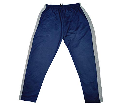 Image of IndiWeaves Girls and Boys-Unisex Fleece and Polyester Track Pants for Winters (Nevy Blue,Black,12-13 Years) Pack of 2