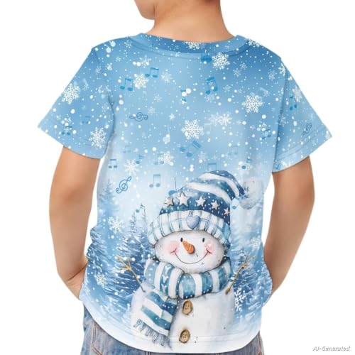 Image of Renewold Kids Novelty T-Shirt for Girls Boys Short Sleeve Crewneck Summer Tee Soft Breathable Graphic Shirt for Age 2-16