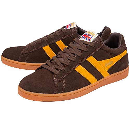 Image of Gola Equipe Suede - Sneakers for Men - Contrasting Wingflash - Heel Return - Durable Cupsole - Low Silhouette