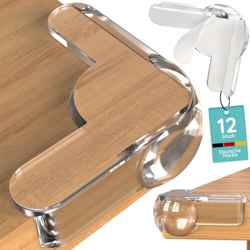 Eckenschutz Baby kristallklar [12 Stück] – transparenter Kantenschutz...