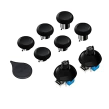 GuliKit 720 Adjustable Tension TMR Magnetic Joystick Replacement Kit, for PS4 DualShock Controller, Anti-drift Stick Repair Module with 3 Pairs Thumbstick Caps, Soldering Required
