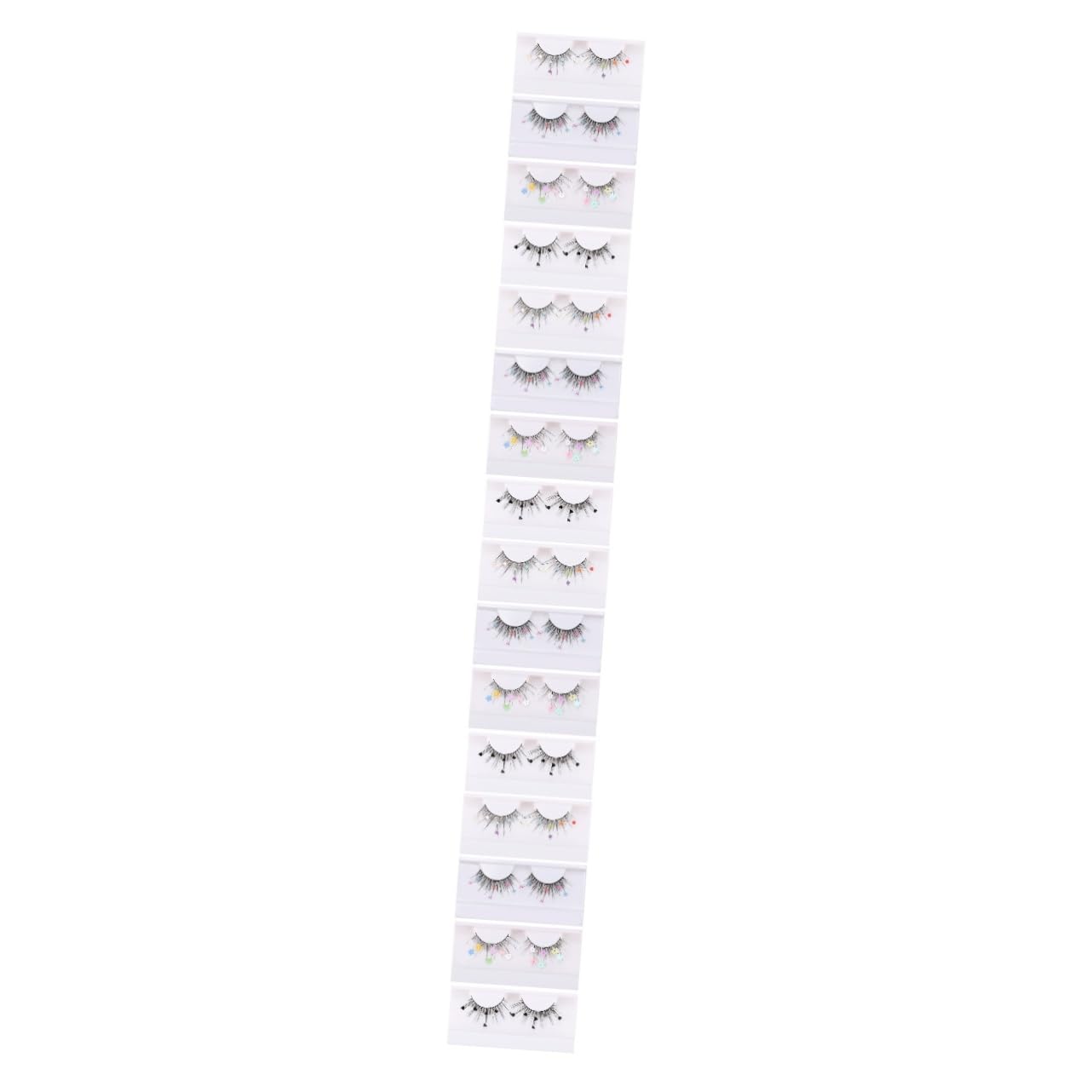 FRCOLOR 4 Set Di Ciglia Finte Soffici Glitterate Extension Per Ciglia Per Cosplay Da Donna 4 Paia*4