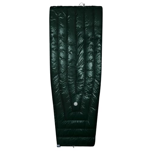 WIND HARD Tiny PRO Series 10D Lightweight 800FP Wearable Down Sleeping Bag Quilt for Backpacking Camping Adult Outdoor Travel Sleeping Bag (Green)