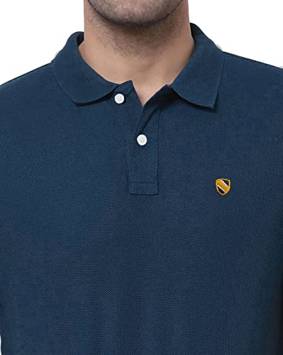 Image of Men's Casual Cotton Polo Tshirt (N1002-AIRFORCE mp)