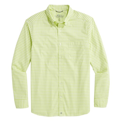 vineyard vines Men's On-The-go Lightweight Gingham Shirt
