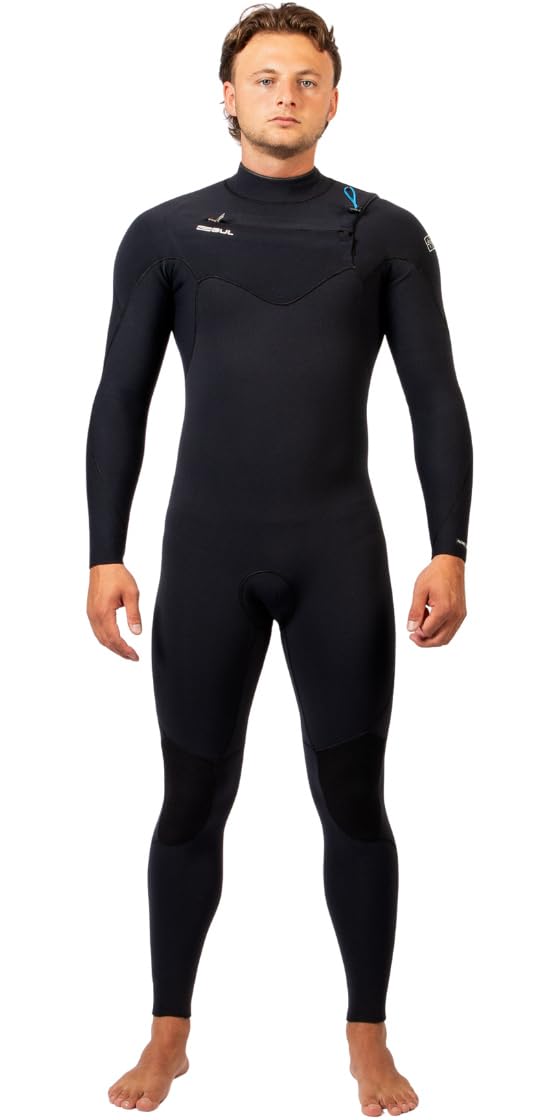 Gul 2025 Mens Yulex Flexor 4/3mm Chest Zip Wetsuit - Black