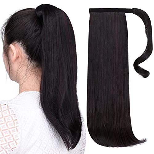 SYXLCYGG 18" Ponytail Wrap Around Ponytails Extension 4.1 Oz Hair Piece