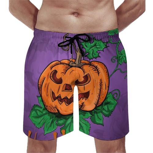 Maillot de bain séchage rapide Halloween short de bain homme à cordon