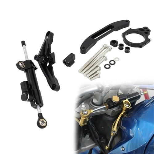 Amortisseur de direction moto en alu noir pour YAMAHA FZ1 Fazer 2006-2015
