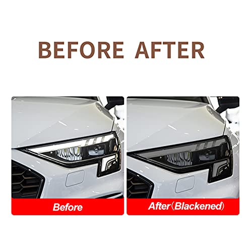 OPisuda Auto koplamp zwarte beschermfolie transparante TPU sticker decoratie accessoires, Voor Audi A3 8Y S3 2020 2021 - Image 5