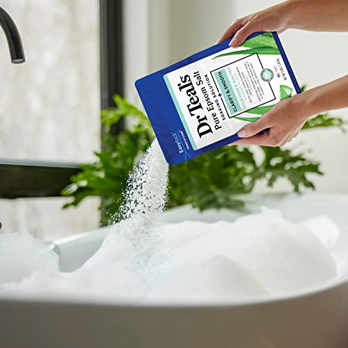 Dr Teal's Pure Epsom Salt Soak, Clarify & Smooth With Witch Hazel & Aloe Vera, 3 Pound (Pack Of 4) (Packaging May Vary) #TOP6