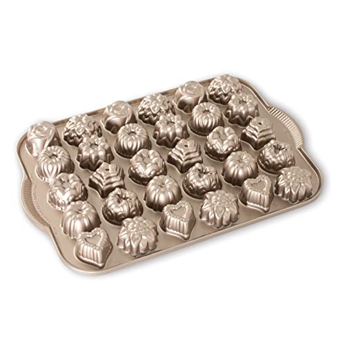 petite four pan - Nordic Ware Tea Cakes Cast Aluminum Cakelet, 2.5 Cup Capacity, Toffee