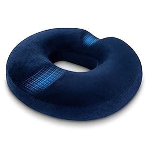 HOMCA Donut Pillow Hemorrhoid Seat Cushion for Office Chair, Premium Memory Foam Chair Cushion, Sciatica Pillow for…
