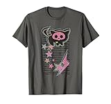 23HASA00077A-001 Skelanimals Kit Cat Vintage Pink Electric Lightning Icons T-Shirt