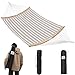 Patio Watcher 11 FT Quick Dry Hammock Folding Curved Bamboo Spreader Bar Portable Hammock for Camping Outdoor Patio Yard Beach