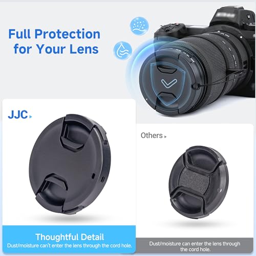 JJC 46mm Tapa de Lente para Nikon Z DX 16-50mm f3.5-6.3 Fuji XF 50mm f2 para Olympus 25mm f1.8 12mm f2.0 y Otras Marcas de Lentes con Rosca de Filtro de 46mm - imagen 3