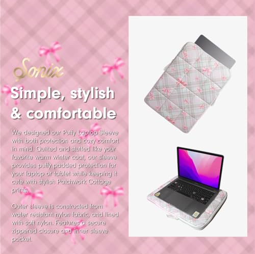 Sonix | Puffy Laptop Sleeve | 15-16 Inch, Quilted Pillow Puffer Laptop Carrying Case, Comp - image 6