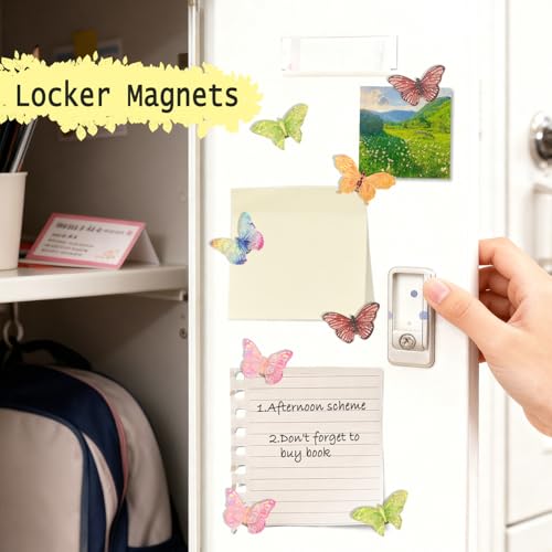 12 imanes mariposa decorativos para refrigerador miniatura 4