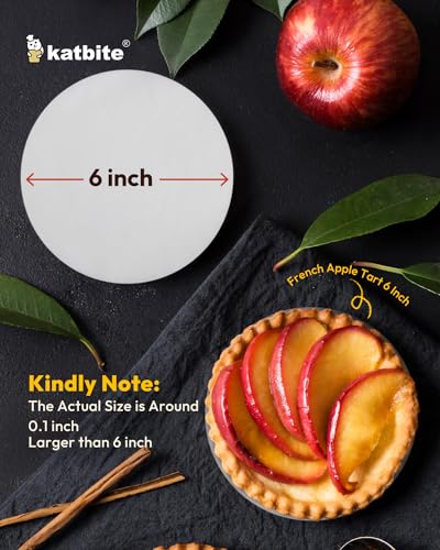 image for Katbite 400Pcs 6 Inch Parchment Paper Rounds, Round Parchment Paper fo