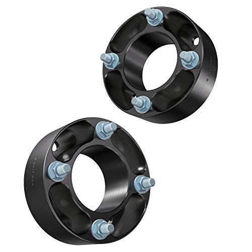 Rocktrix - 2 Inch Atv Wheel Spacers (4X110, 74Mm Bore, 10X1.25 Studs, Flat Nuts) Compatible With Honda Yamaha Suzuki Bombardier (Read Listing For Year Model Info) Utv V2 50Mm Black 2Pcs #TOP4