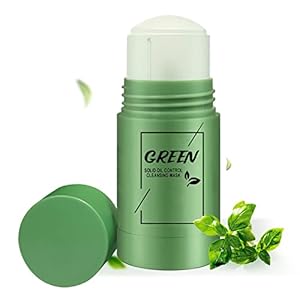 Green Mask Stick,Grüner Tee Maske,Poreless Deep Cleanse Green Tea Mask für Mitesser-Entferner und Hautpflege