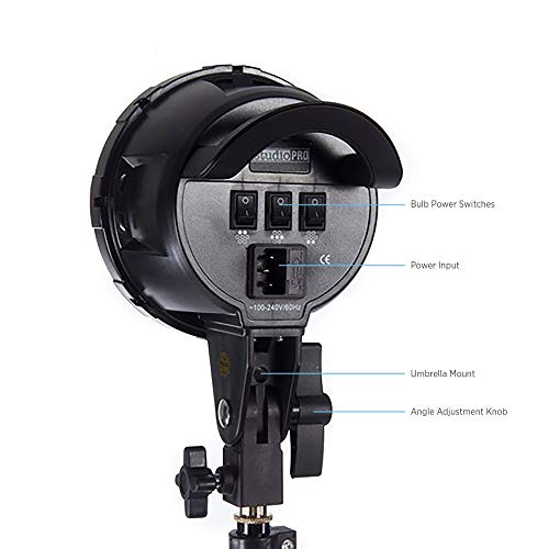 Fovitec 2-Light Xl Fluorescent Studio Lighting Kit, 24"X36" Softboxes, 3150W Continuous Light, 14 45W Bulbs And 2 Light Stands For Product Photos #TOP3