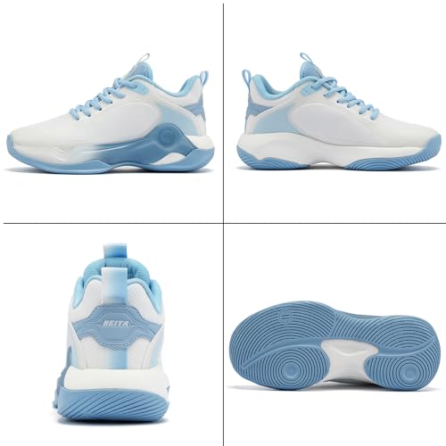 Image of Beita Basketball Shoes for Women Fashion Sneakers Sport Shoes Anti Slip Breathable Tennis Shoes Volleyball Shoes Pickleball Shoes Running Shoes Rubber Sole Indoor Outdoor Court Light Weight Wide