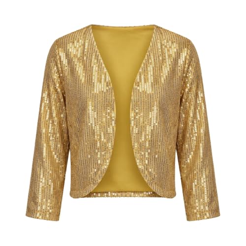 Sequin Tops for Women Open Front Blazer disco Christmas Party Casual Fitted | Sequin tops for women, sparkle open front long sleeves lightweight lined comfort Christmas Party New Year's Eve outfit ideas - image 7