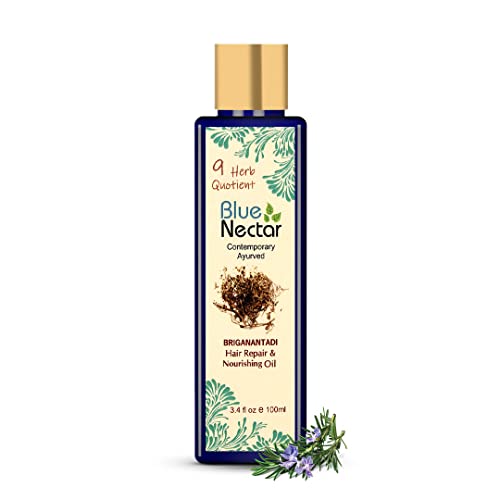 Blue Nectar Ayurvedic Hair Repair and Treatment Oil Cover